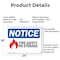 Signmission Fire Safety No Storage OSHA Notice Sign, Aluminum, 24in W x 18in L, 2PK OS-2PACK-NS-A-1824-L-12655 - alternate 3